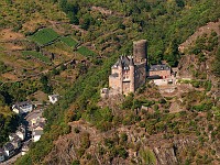  An aerial view of Burg Katz.